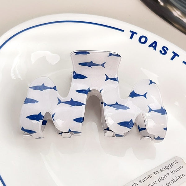 FRESH FISH STYLE RECTANGLE HAIR CLAW CLIPS | 40H976