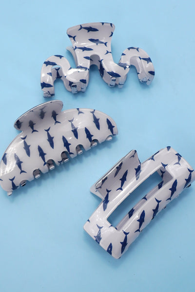 FRESH FISH STYLE RECTANGLE HAIR CLAW CLIPS | 40H976