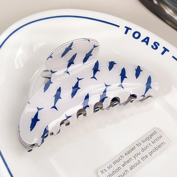 FRESH FISH STYLE RECTANGLE HAIR CLAW CLIPS | 40H976