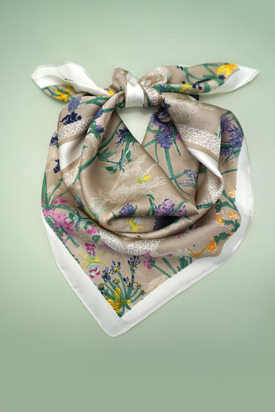 LARGE PRINT SILKY FEEL BANDANA SCARF | 40SC673