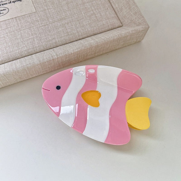 VIBRANT OCEAN SEA FISH HAIR CLAW CLIPS | 40H978