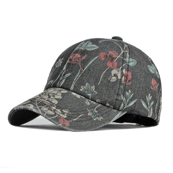 FLORAL JEAN CASUAL BASEBALL CAP | 40HW741