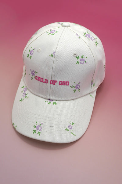 FLORAL CHILD OF GOD CASUAL BASEBALL CAP | 40HW742