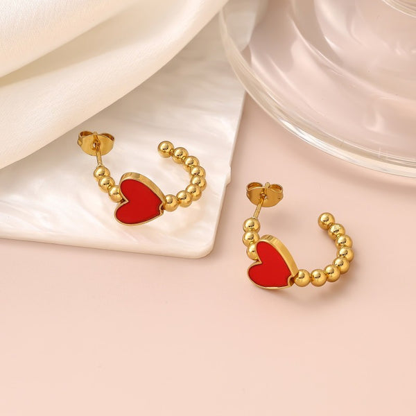 18K Stainless Steel Tarnish Free Waterproof Hoop | 40E399