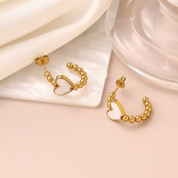 18K Stainless Steel Tarnish Free Waterproof Hoop | 40E399