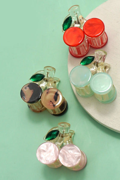 CHERRY DESIGNED HAIR CLAW CLIPS | 40H983