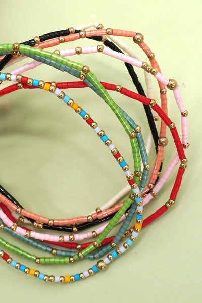 BOHO COLORFUL BALL BEADED BRACELET | 40B5178