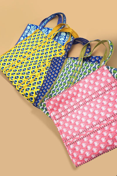 Organic Reversible Quilted Tote Bag | 40P575