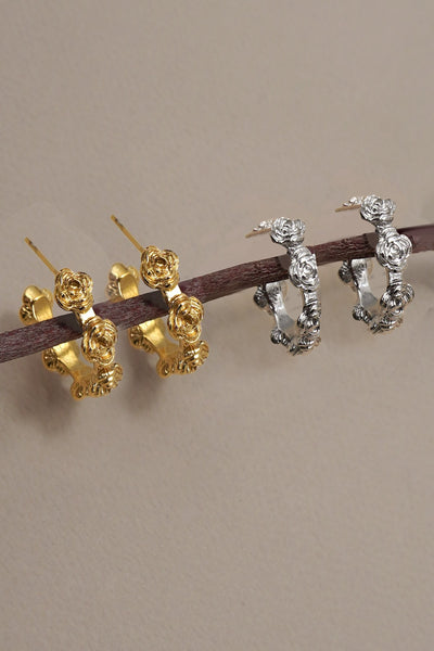 18K STAINLESS STEEL WATERPROOF TARNISH FREE HOOPS | 40E400