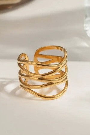 18K STAINLESS STEEL TARNISH FREE  RINGS | 40R110