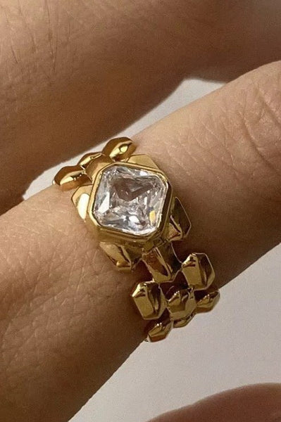 18K STAINLESS STEEL TARNISH FREE  RINGS | 40R119