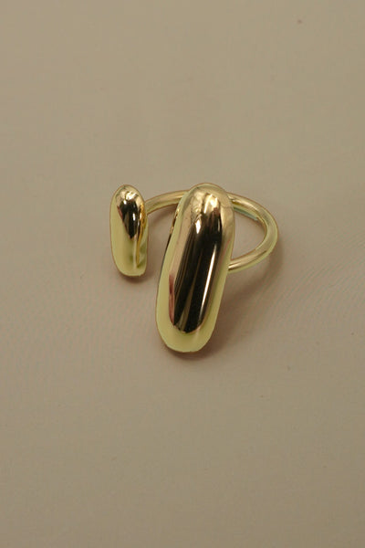 STYLISH GOLD CHUNKY OPEN RING | 40R130