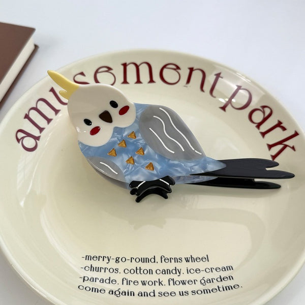 JUMBO VIBRANT BIRD HAIR CLAW CLIPS | 40H989