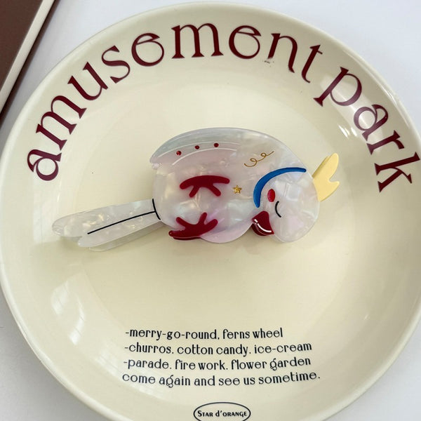 JUMBO VIBRANT BIRD HAIR CLAW CLIPS | 40H989