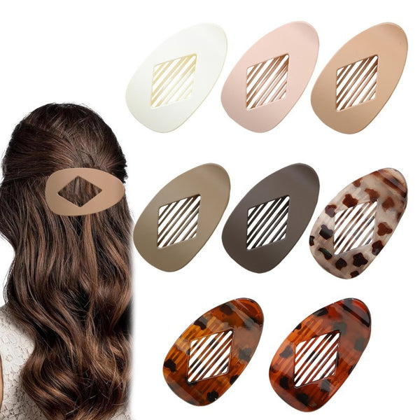 Jumbo Lay Flat Oval Hair Claw Clips Secure Styling | 40H991