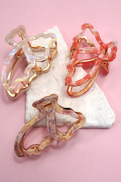 JUMBO OPEN BUTTERFLY HAIR CLAW CLIPS | 40H1000