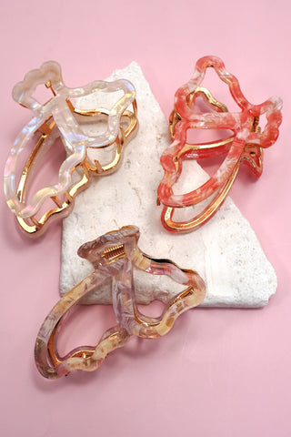 JUMBO OPEN BUTTERFLY HAIR CLAW CLIPS | 40H1000