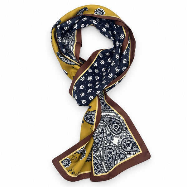 Elegant Printed Skinny Scarf Twilly & Belt Tie | 40SC742