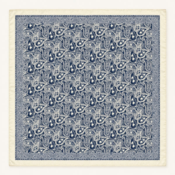 Elegant Classic Paisley Satin Square Scarf | 40SC744