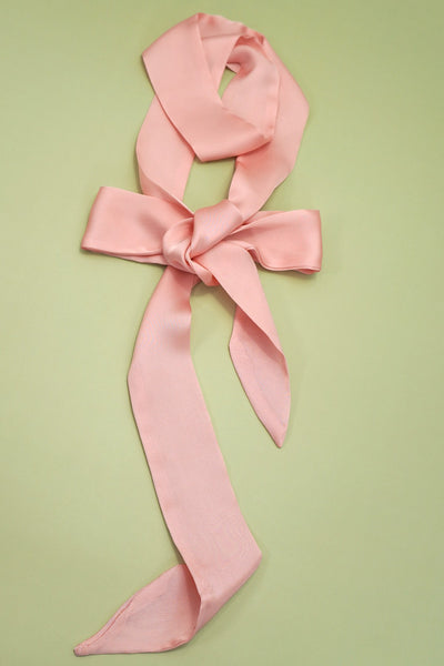 LONG SOFT SILKY SKINNY TWILLY SCARF NECKLACE WRAP | 40SC687