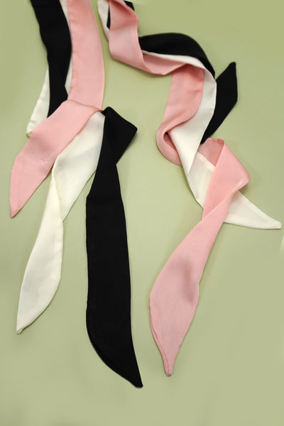 LONG SOFT SILKY SKINNY TWILLY SCARF NECKLACE WRAP | 40SC687