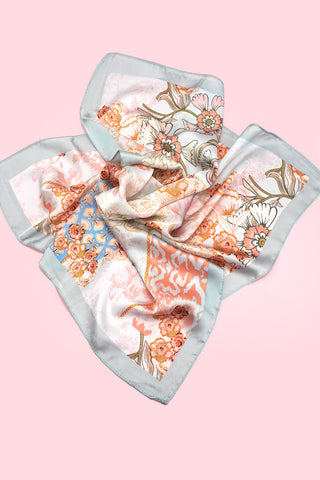 LARGE FLORAL PRINT BANDANA SCARF | 40SC682