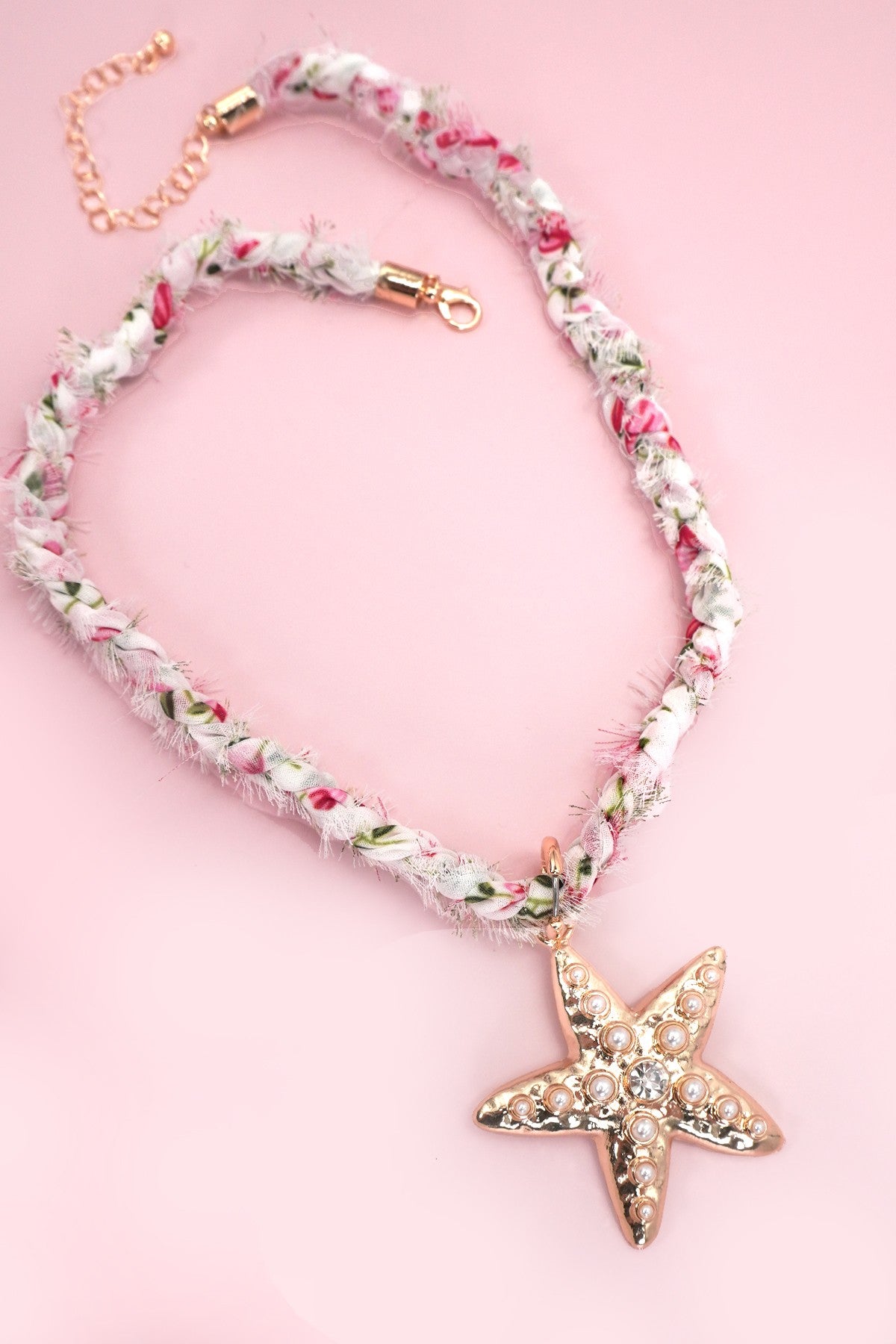 SCARF NECKLACE-INTERCHANGEABLE STARFISH SUN CHARM | 80N92337