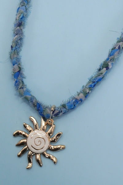 SCARF NECKLACE-INTERCHANGEABLE STARFISH SUN CHARM | 80N92337