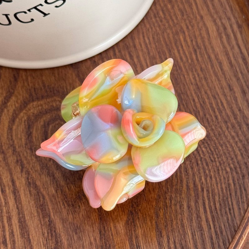 FLOWER POP COLOR HAIR CLAW CLIPS | 40H1006