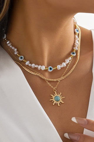 18K STAINLESS STEEL TARNISH FREE STAR NECKLACE | 40NK9588