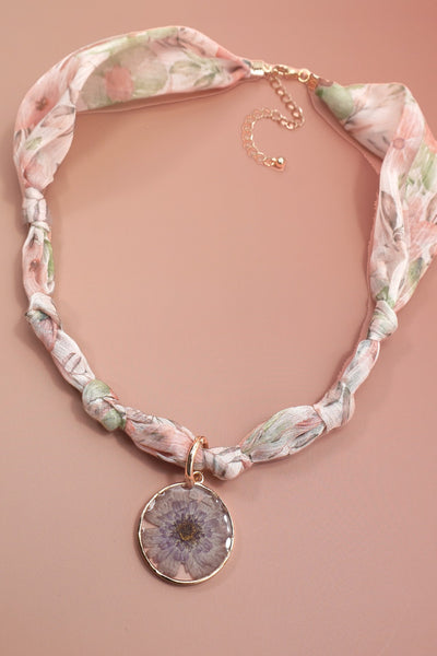 Handcrafted Scarf Interchangeable Charm Necklace | 80N92378