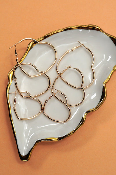 18K STAINLESS STEEL WATERPROOF TARNISH FREE HOOPS | 40E420