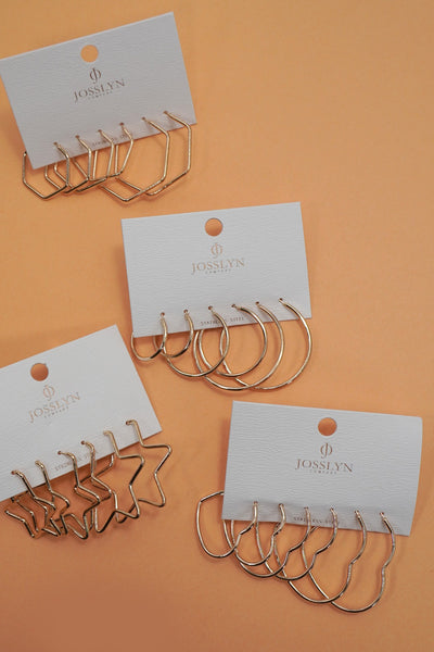 18K STAINLESS STEEL WATERPROOF TARNISH FREE HOOPS | 40E420