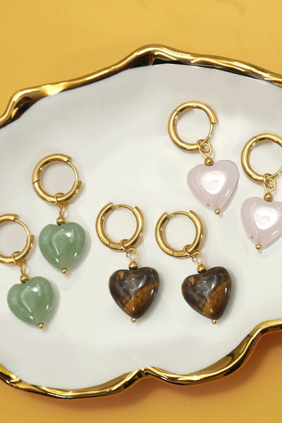 18K STAINLESS STEEL TARNISH FREE DROP EARRINGS | 40E426