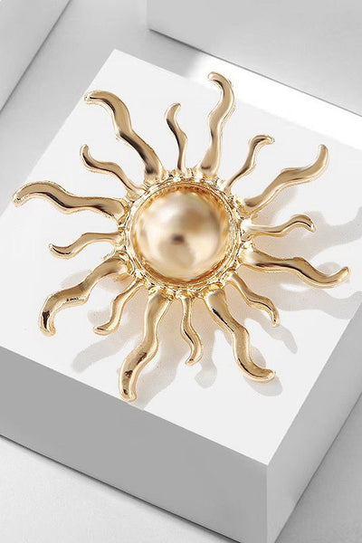Vintage Elegant Sunburst Brooch Pin | 40BC316