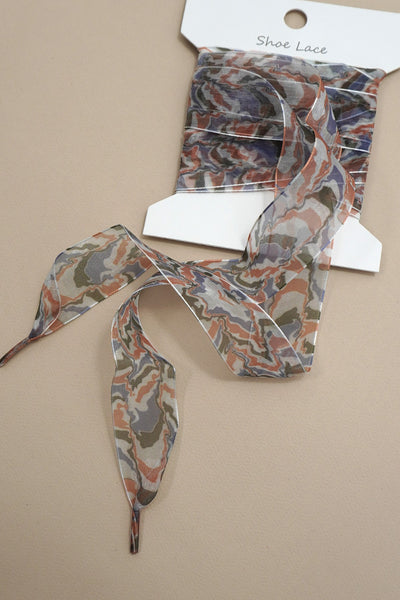 MULTI DESIGN SATIN ORGANZA SHOE LACE | 40SD114