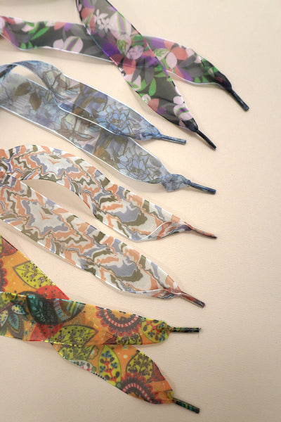 MULTI DESIGN SATIN ORGANZA SHOE LACE | 40SD114