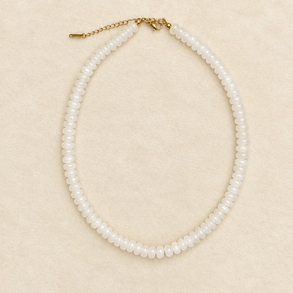 Colorful Rondelle Glass Bead Necklace | 40NK9838