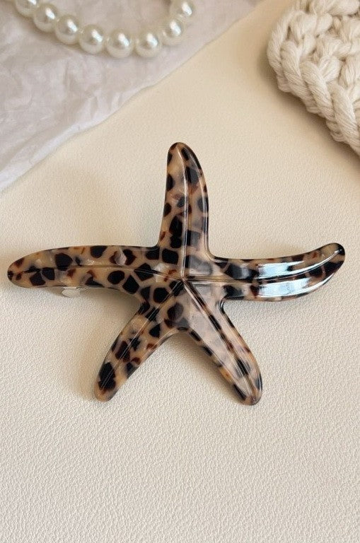 BEACH OCEAN SEA LIFE STARFISH HAIR CLIPS | 40H1015