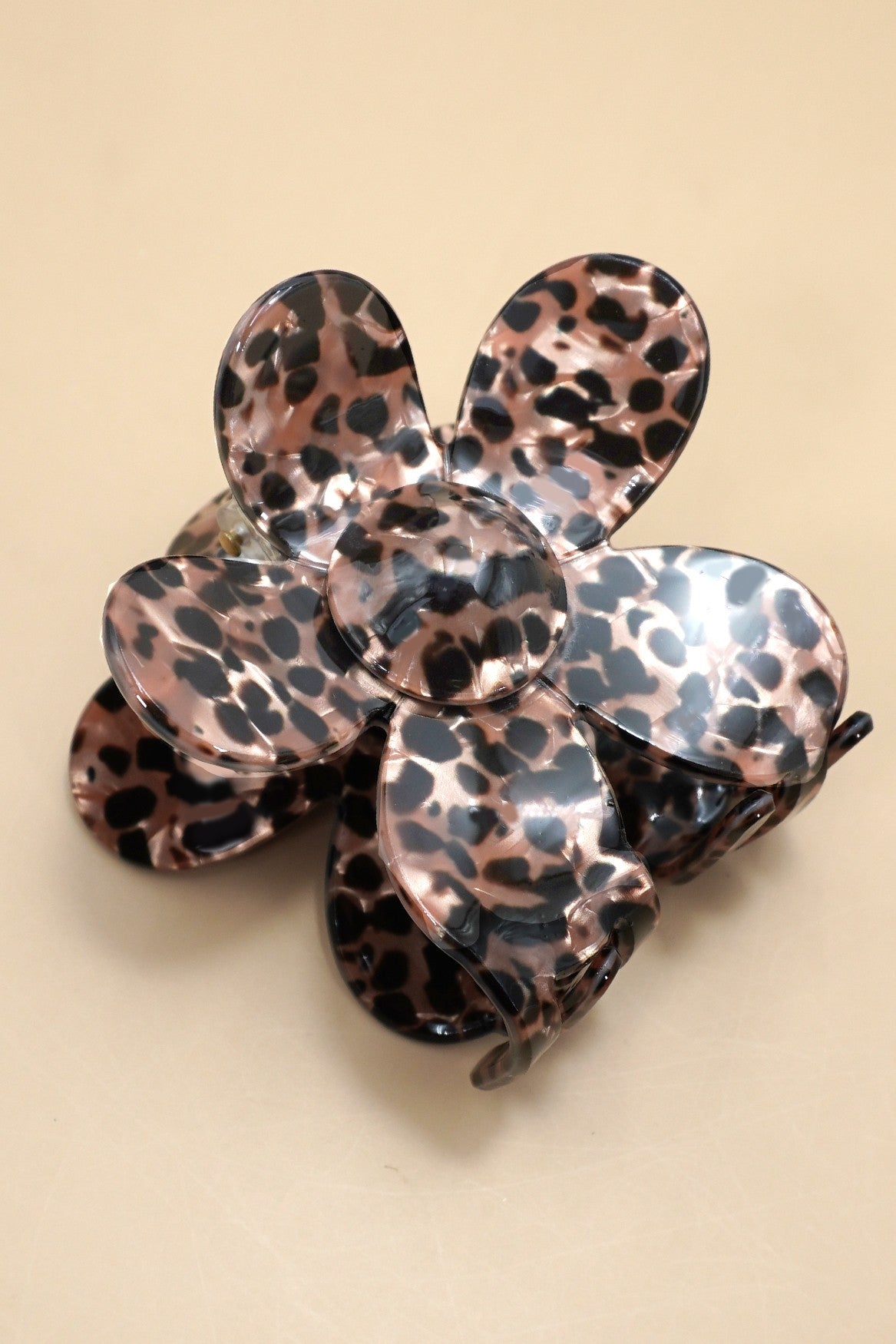 JUMBO ANIMAL LEOPARD PRINT HAIR CLAW CLIPS | 40H1016