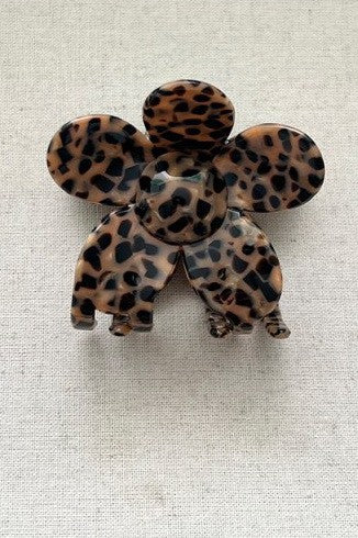 JUMBO ANIMAL LEOPARD PRINT HAIR CLAW CLIPS | 40H1016