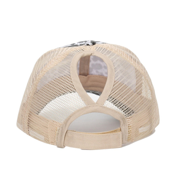 TRUCKER HAT LEOPARD ANIMAL FRONT MESH BACK CAP | 40HW745