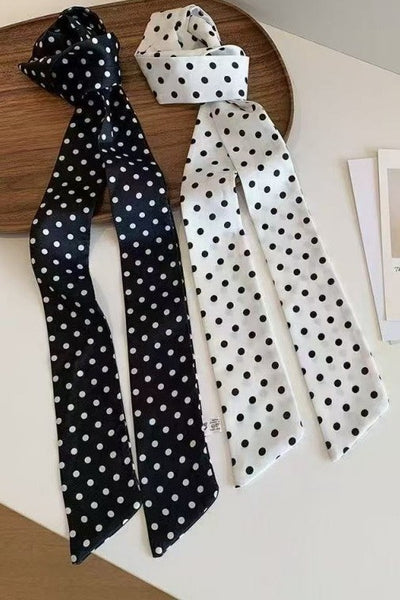 SOFT SILKY SKINNY TWILLY SCARF NECKLACE WRAP | 40SC695