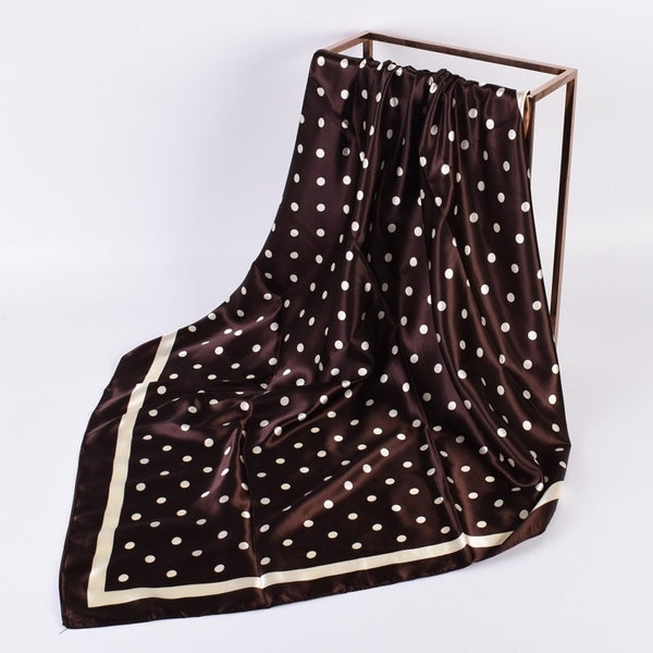 LARGE POLKA DOT PRINT BANDANA SCARF | 40SC694