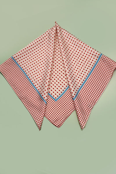 LARGE POLKA DOT PRINT BANDANA SCARF | 40SC696