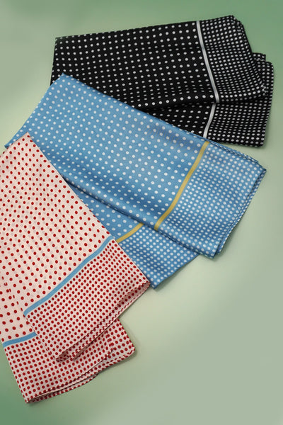 LARGE POLKA DOT PRINT BANDANA SCARF | 40SC696