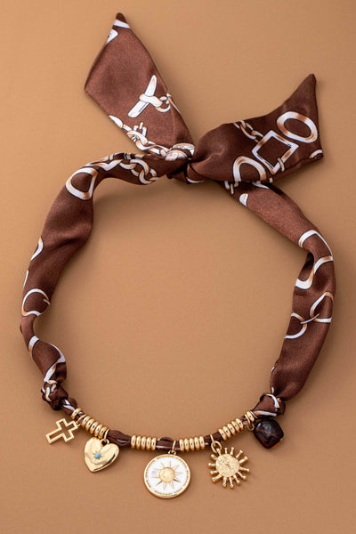 CHARM NECKLACE-SUN HEART CROSS TORT | 80N92528