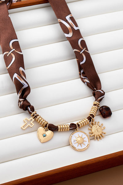 CHARM NECKLACE-SUN HEART CROSS TORT | 80N92528