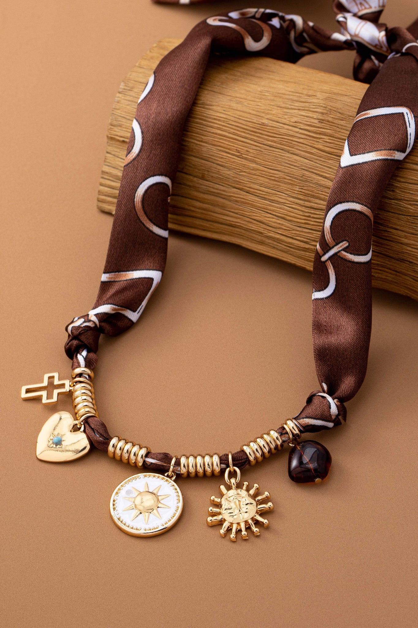 CHARM NECKLACE-SUN HEART CROSS TORT | 80N92528