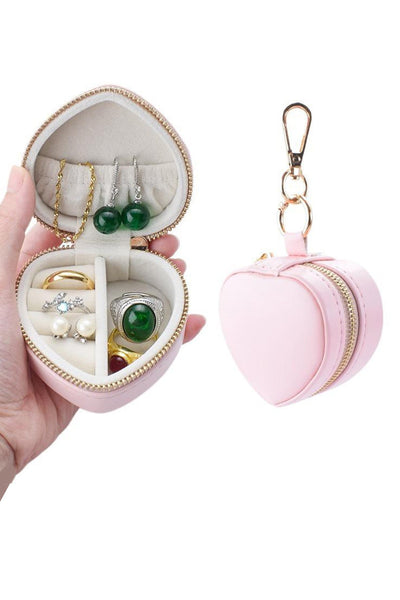 MINI HEART JEWELRY BOX KEYCHAIN BAG CHARM | 40P591